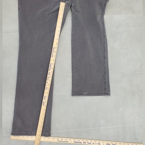 Quacker Factory Dream Jeans women's size 12 x 32L gray stretch bootcut high rise - Picture 3 of 13